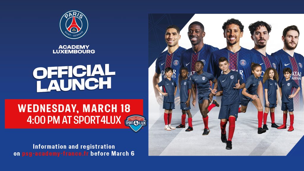 PSG Academy luxembourg lancement